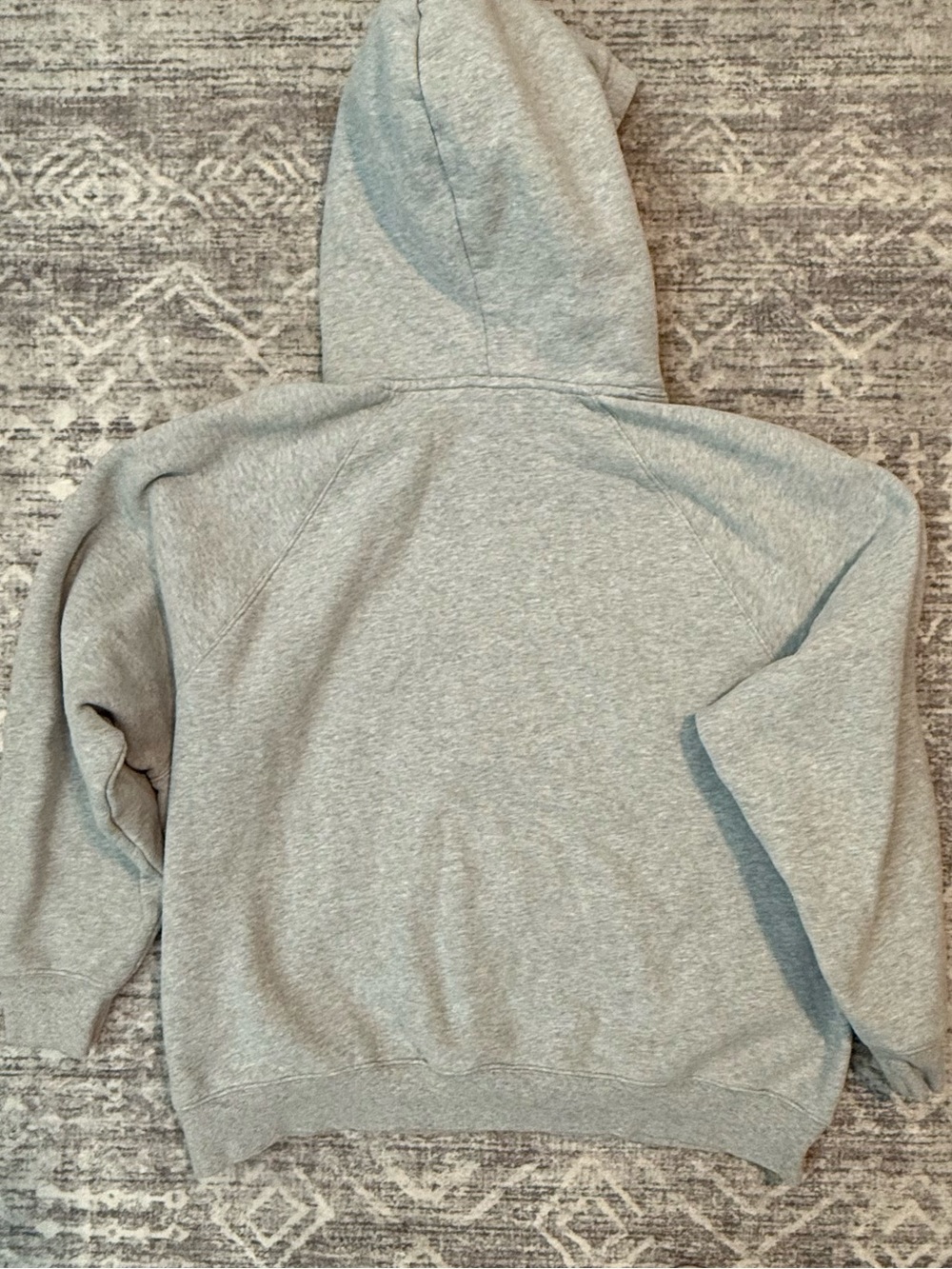 Aritzia Sweatfleece Mega Fit Hoodie - Heather Chrome, Size: Large - Picture 3 of 3